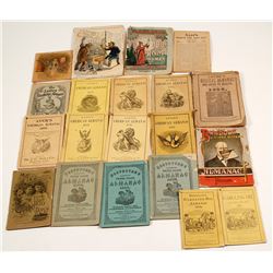 Twenty-one nineteenth century almanacs