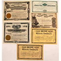 California Mining Certificates (6)