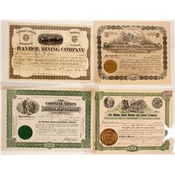 Colorado Mining Stock Certificates (4)