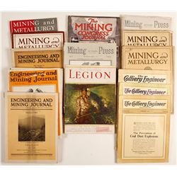 Group of mining magazines