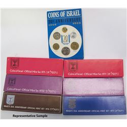 107 Israeli Mint Coin Sets 1965-1974