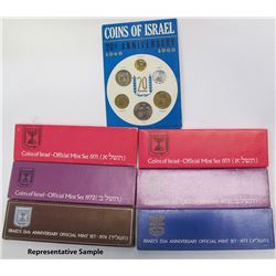 107 Israeli Mint Coin Sets 1965-1974