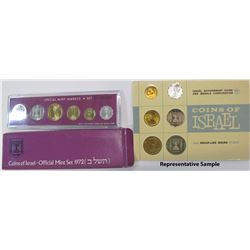 107 Israeli Mint Coin Sets 1965-1974