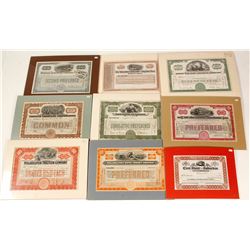Matted Mostly Railroad Stocks (9)