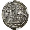 Image 2 : ROMAN REPUBLIC: AR victoriatus (2.78g), after ca. 211 BC. NGC AU