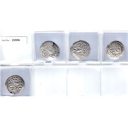 BUKHAR-KHODAT: LOT of 4 silver drachms
