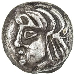 SAMARKAND: Anonymous, ca. 2nd-4th century, AR obol (0.58g). VF