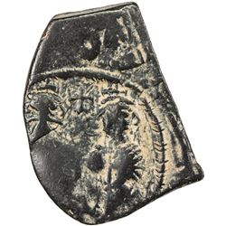 ARAB-BYZANTINE: Pseudo-Byzantine, ca. 660s-670s, AE fals (4.47g), year XXI. VF