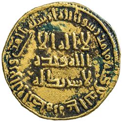 UMAYYAD: al-Walid I, 705-715, AV dinar (4.29g), NM (Dimashq), AH89. VF