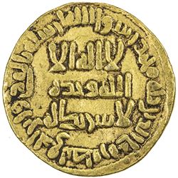 UMAYYAD: Sulayman, 715-717, AV dinar (4.20g), NM (Dimashq), AH97. F
