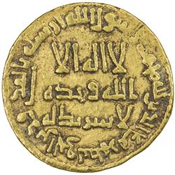 UMAYYAD: Hisham, 724-743, AV dinar (4.22g), NM (Dimashq), AH116. VF