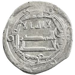 ABBASID: al-Mahdi, 775-785, AR dirham (2.70g), Adharbayjan, AH167. VF