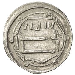 ABBASID: al-Rashid, 786-809, AR dirham (2.93g), Ifriqiya, AH180. VF-EF