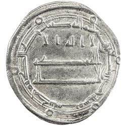 ABBASID: al-Amin, 809-813, AR dirham (2.67g), Marw, AH195. VF