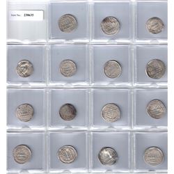 ABBASID: LOT of 12 silver dirhams