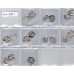 IDRISID: LOT of 17 silver dirhams