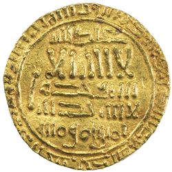 FATIMID: al-Mahdi, 909-934, AV dinar (4.07g), NM, AH316. VF-EF