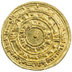 FATIMID: al-Mu'izz, 953-975, AV dinar (4.13g), Misr, AH362. AU