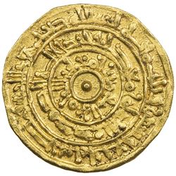 FATIMID: al-Mu'izz, 953-975, AV dinar (4.16g), Misr, AH364. EF