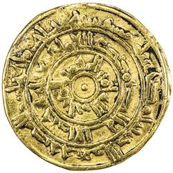 FATIMID: al-Mu'izz, 953-975, AV dinar (4.09g), Misr, AH365. VF