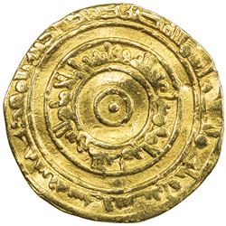 FATIMID: al-'Aziz, 975-996, AV dinar (3.98g), al-Mahdiya, AH366. F-VF