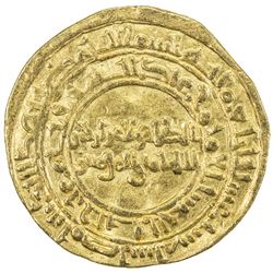 FATIMID: al-Zahir, 1021-1036, AV dinar (4.14g), Misr, AH416. VF