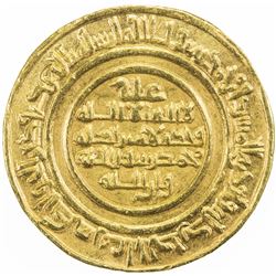 FATIMID: al-Mustansir, 1036-1094, AV dinar (4.06g), Sur, AH439. VF-EF