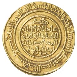 FATIMID: al-Mustansir, 1036-1094, AV dinar (4.37g), Tarabulus (Trablus), AH440. VF-EF