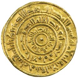 FATIMID: al-Mustansir, 1036-1094, AV dinar (4.87g), Tarabulus (Trablus), AH455. VF