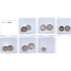 FATIMID: LOT of 11 silver coins