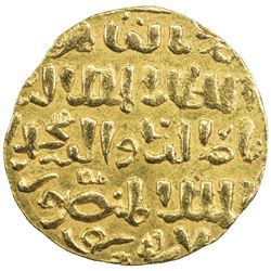BAHRI MAMLUK: Muhammad I, 3rd reign, 1310-1341, AV dinar (6.14g), al-Qahira, AH730. EF