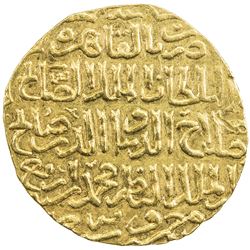BAHRI MAMLUK: Salih, 1351-1354, AV dinar (6.20g), al-Qahira, AH754. UNC