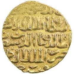 BAHRI MAMLUK: Sha'ban II, 1363-1376, AV dinar (7.90g), Dimashq, DM. VF