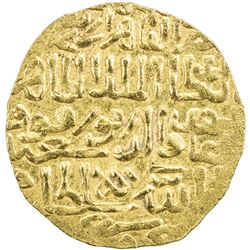 BURJI MAMLUK: Barquq, 1382-1389 & 1390-1399, AV dinar (6.74g), al-Qahira, AH794. AU