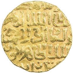 BURJI MAMLUK: Faraj, 1399-1405 & 4016-1412, AV dinar (9.32g), al-Qahira, AH80x. VF