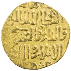 BURJI MAMLUK: Shaykh, 1412-1421, AV dinar (6.20g), al-Qahira, AH81x. VF