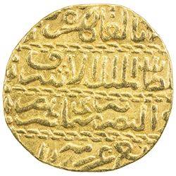 BURJI MAMLUK: Barsbay, 1422-1438, AV ashrafi (3.37g), al-Qahira, AH829. VF