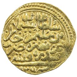 OTTOMAN EMPIRE: Suleyman I, 1520-1566, AV sultani (3.53g), Sidre Qapsi, AH926. VF