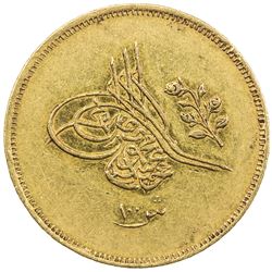 EGYPT: Abdul Mejid, 1839-1861, AV 100 qirsh (8.54g), Misr, AH1255 year 6. EF-AU