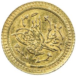 TURKEY: Mahmud II, 1808-1839, AV surre altin (1.58g), Darulhilafe al-Aliye, AH1223 year 16. UNC