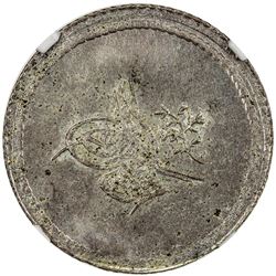 TURKEY: Abdul Mejid, 1839-1861, AR 3 kurush, Kostantiniye, AH1255 year 2. NGC MS62