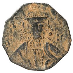 ARTUQIDS OF AMID & KAYFA: Fakhr al-Din Qara Arslan, 1144-1174, AE dirham (4.80g), AH55(9). VF