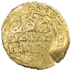 GREAT MONGOLS: temp. Ogedei, 1227-1241, AV dinar (3.35g), Qara Qorum, ND. F-VF