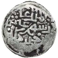CHAGHATAYID KHANS: Suyurghatmish, 1370-1388, AR 1/6 dinar (1.00g), NM, ND. F-VF