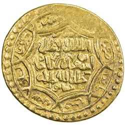 ILKHAN: Abu Sa'id, 1316-1335, AV ingot dinar (7.23g), Nishapur, AH733. VF