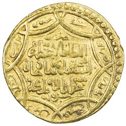 ILKHAN: Abu Sa'id, 1316-1335, AV ingot dinar (6.07g), Sabzawar, AH733. VF