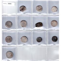 SAFAVID: LOT of 12 silver coins