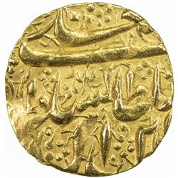 QAJAR: Fath 'Ali Shah, 1797-1834, AV 1/4 toman (1.12g), Isfahan, AH1228. EF