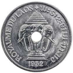 LAOS: Sisavang Vong, 1904-1959, 20 cents, 1952. PCGS SP65