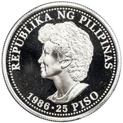 PHILIPPINES: AR 25 piso, 1986. PF